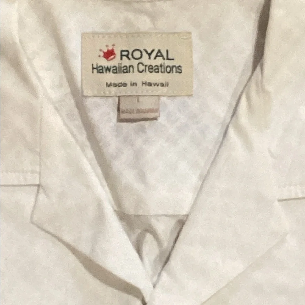 Royal Hawaiian Creations 100% Cotton Size L Hawaiian Shirt - Picture 3 of 3